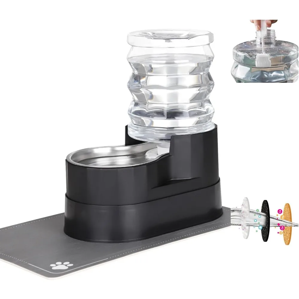 

Автоматический дозатор воды для кошек: повышенная кормушка объемом 5 л с тройной фильтрацией, чаша из нержавеющей стали, герметичное основание для домашних животных