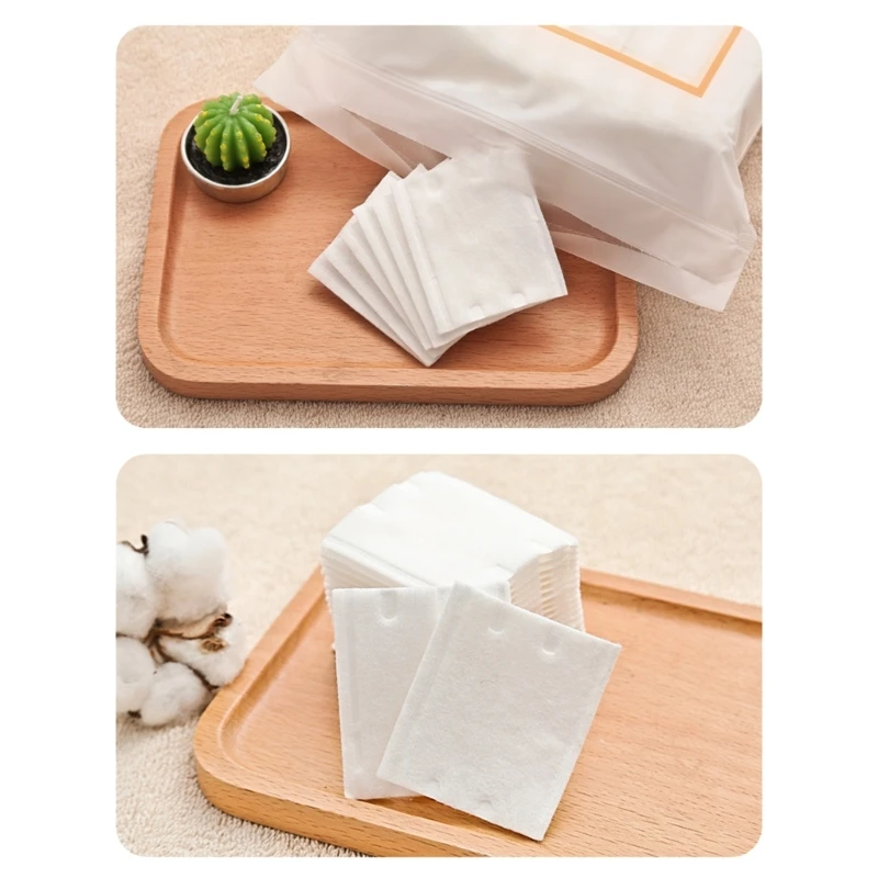 Square Triple Layered Cosmetic Cotton Pads Nails/Lips/Eyes Polish Remover Pads Drop Shipping