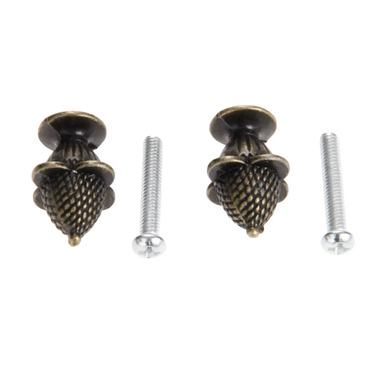 2pcs Alloy Strawberry Knobs Antique Bronze Zinc Alloy Handles Pulls w/screws 25x18mm Drawer Door Cabinet Vintage Decor w/screws