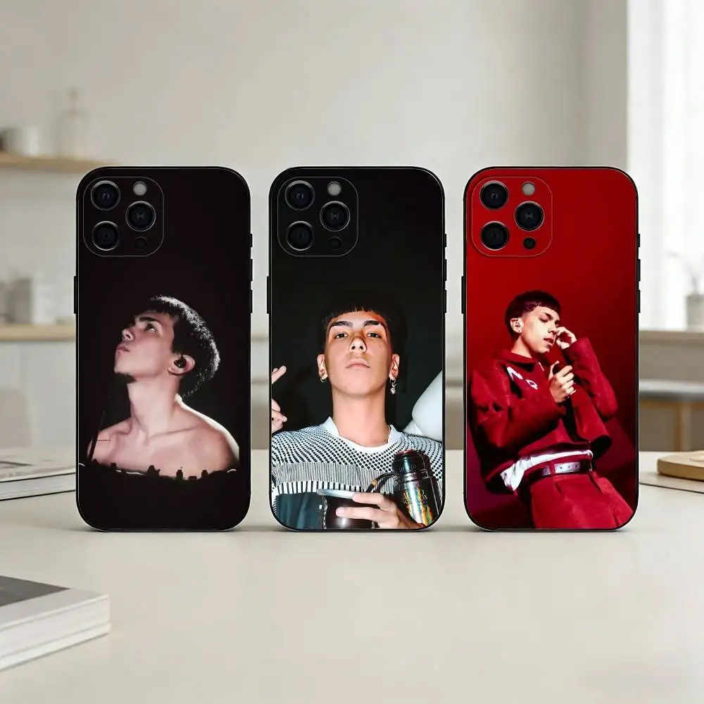 

Milo j Phone Case For iPhone 17,16,15,14,13,12,11 Plus,Pro Max,SE4Soft Silicone Black Cover
