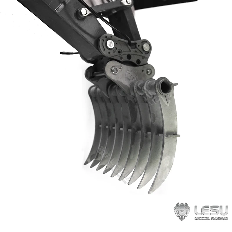 1/14 Excavator C374 Retrofitted Quick Demolition Bucket LESU Metal Rake Bucket