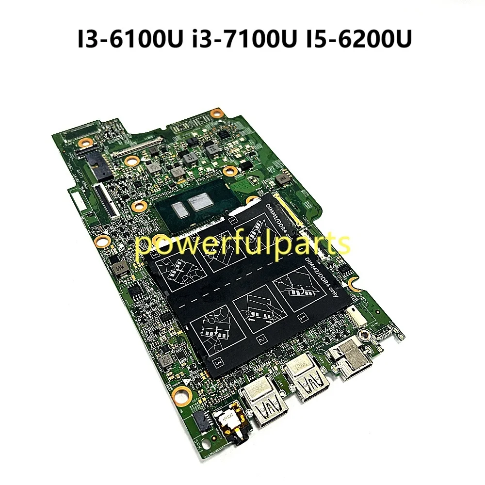 Placa-Mãe para Notebook DELL Inspiron 13 5000 5378 5578 5568 15296-1 i3 i5 i7 0YKP87 0JV40X 0PJDNR 0PG0MH 0P380W 0H95D5