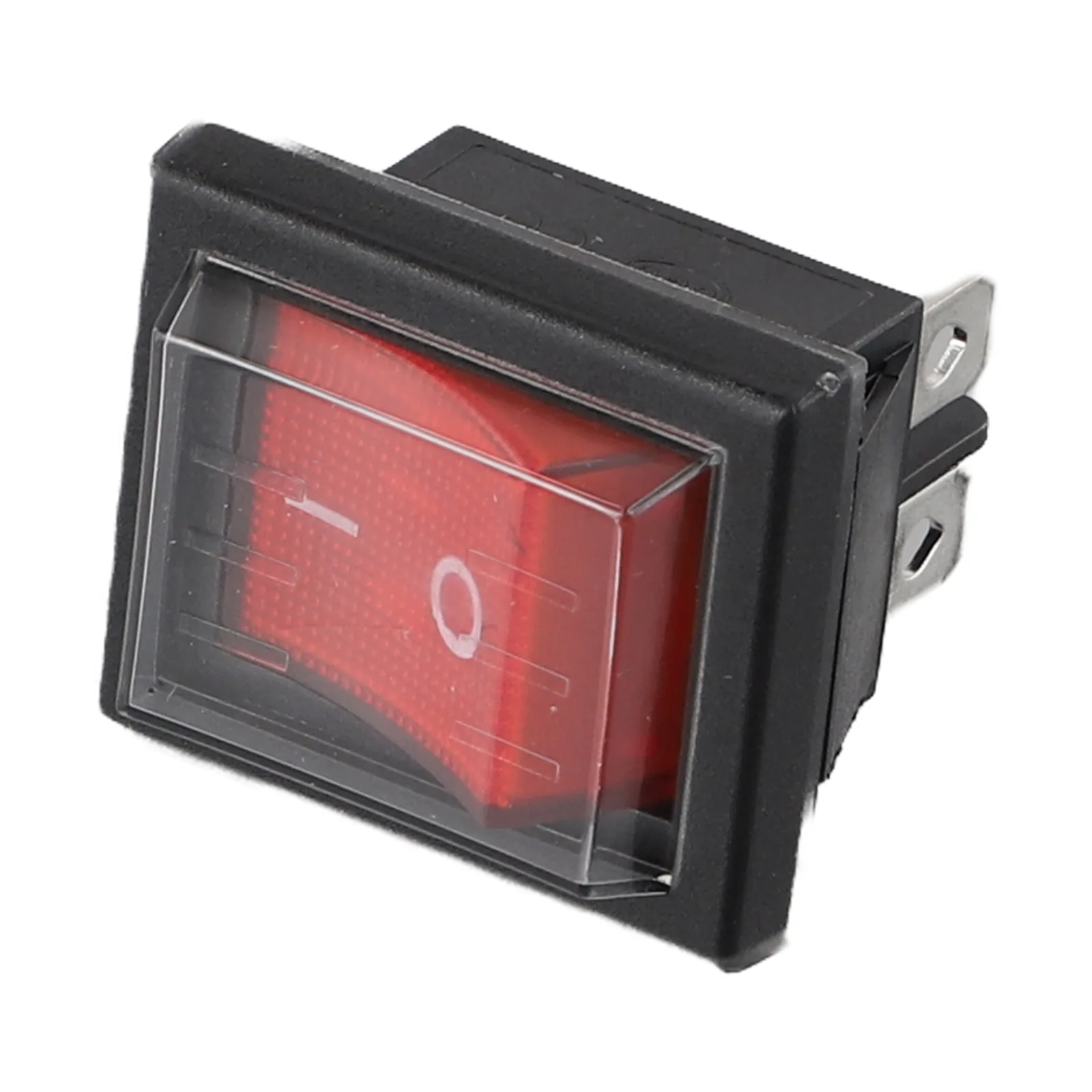 16A 250V 4 Pin Rocker Switch With Waterproof Cover And Light For 2 Pole Electrical Control Panel Marine Car Boat Accessories