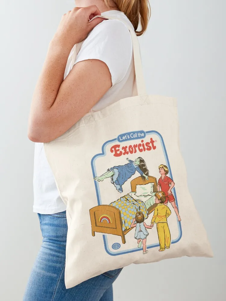 

Let's Call the Exorcist Tote Bag bags for women sac pour femme shopper bag woman personalized tote