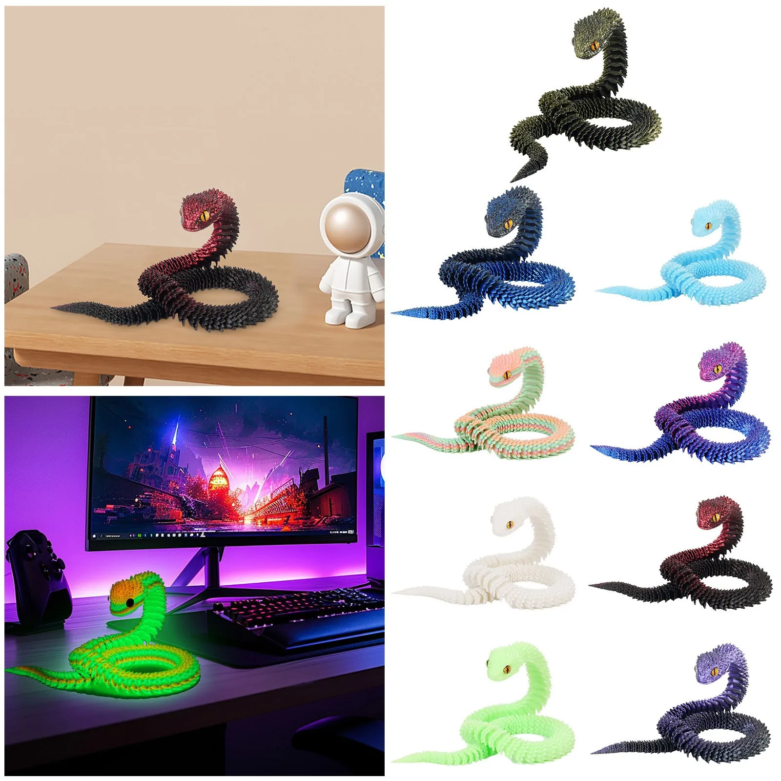 3D 인쇄 동물 3D 인쇄 장난감, 관절 3D 인쇄 동물 모델, 창의적인 장식품, 게임 6 개월