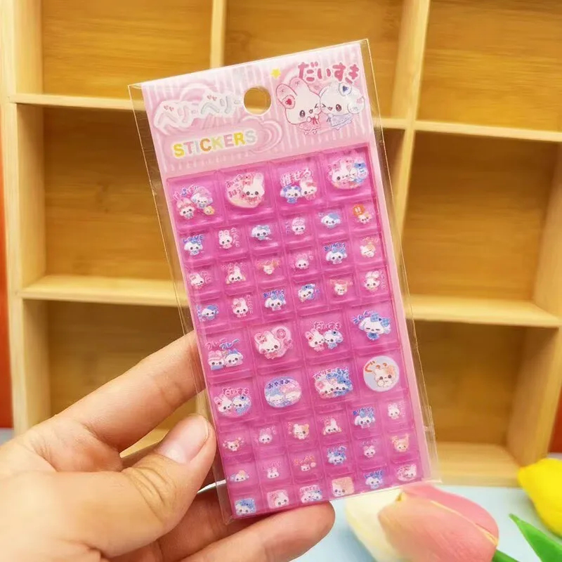 2/4p Solid Square Sticker Diy Mobile Phone Case Decoration Handbook Toy Sticker Gift Laptop Decor & Anime Fans Gift Presents S ﻿ view 3