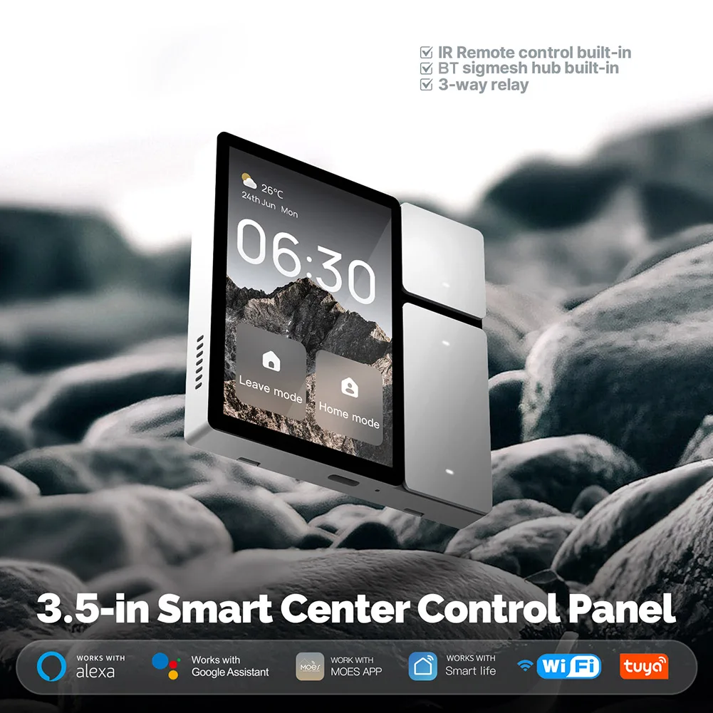 WiFi für Tuya Smart Touch Screen IR-Fernbedienung Center Control Panel Smart Central Control für intelligente Szenen Smart Home