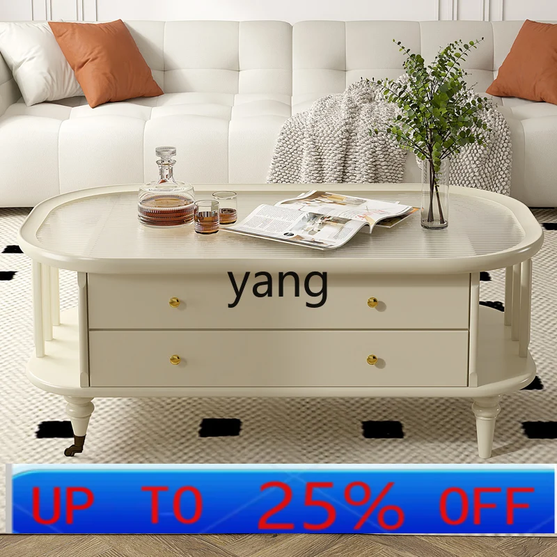 

LH all solid wood TV cabinet living room coffee table living room home tea table small apartment