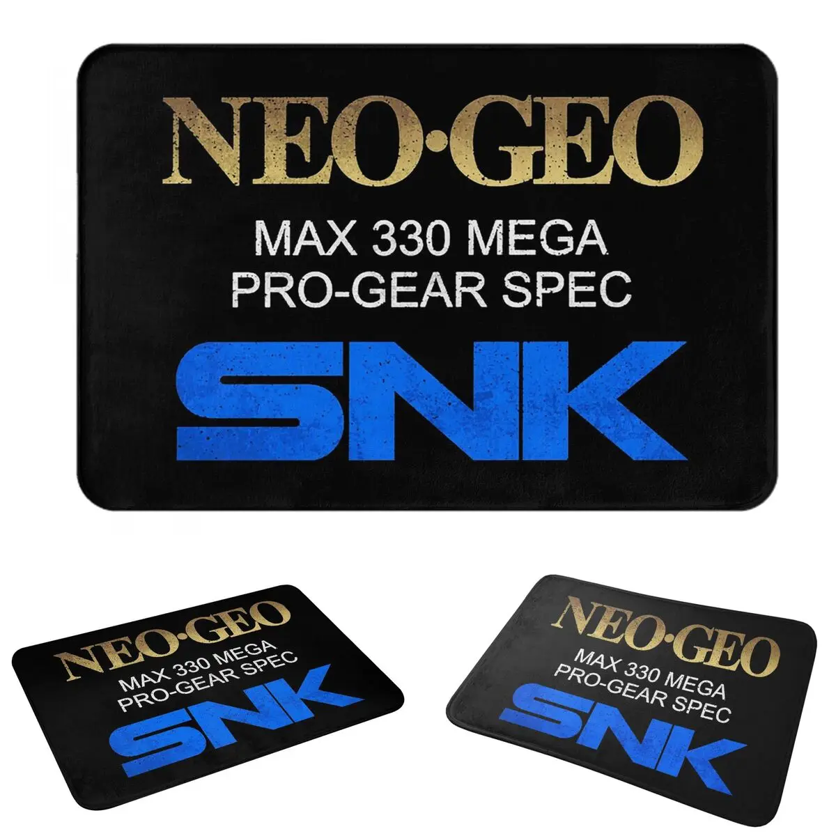 Neo Geo Pro Gear Spec Gold Retro Design Doormat Durable Carpet Rug Kitchen Entrance Home Floor Mat for Bedroom Footpad Mats