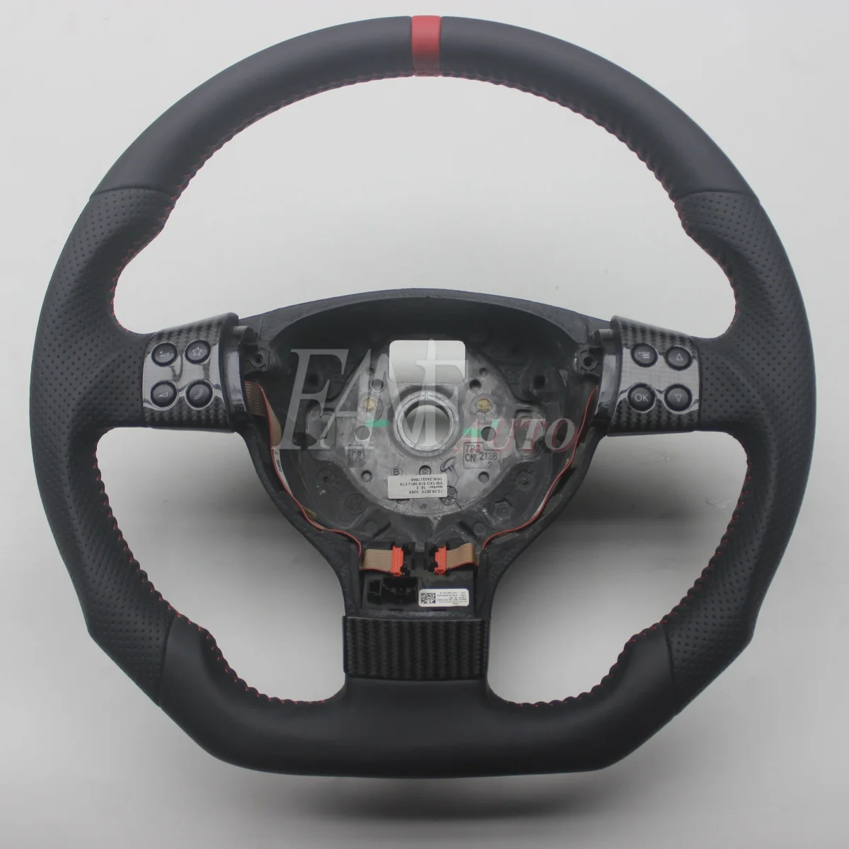 

Сменный руль из настоящего углеродного волокна с кожей для VW Volkswagen Jetta Mk5 Golf 5 GTI R32 EOS Passat B6 Bora Caddy