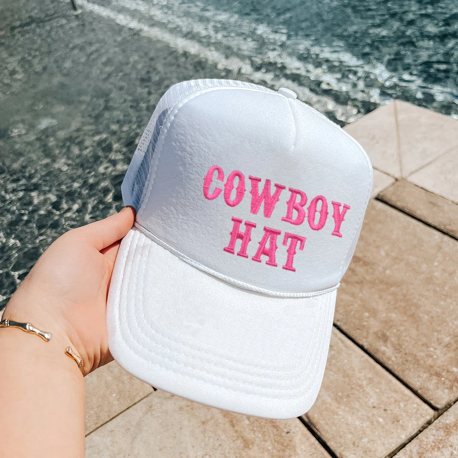 Cowboy Hat Trucker Hat Embroidered Casual Baseball Cap Party Women Hat Group Hats