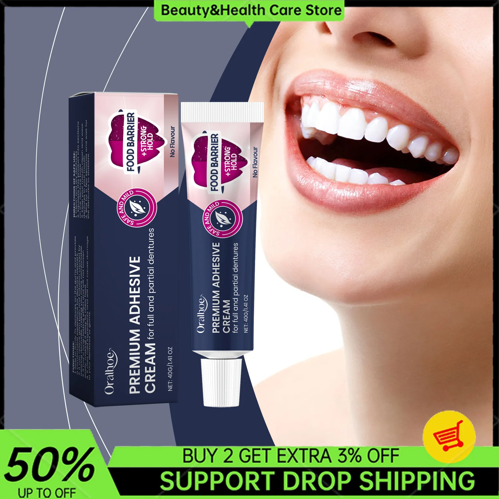 

Thermoplastic Denture Adhesive Long-lasting Denture Products Care Comfort Denture Fixing Improve Adhesive Teeth Care