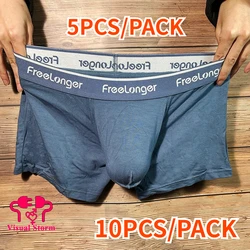 5PCS/Pack Man Bulge Pouch Underwears Wholesale Enhance Elastic Big U-Concex Boxers Crotch Pocket Lingerie Panties Underpant Drop