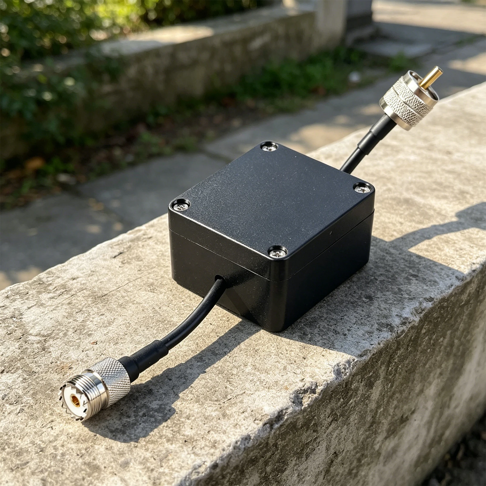 1.8-30MHz Shortwave Choke Magnetic Rings with PL-259 To SO-239 Connector 1:1 Current Balun for Ham Radio Antenna Communication