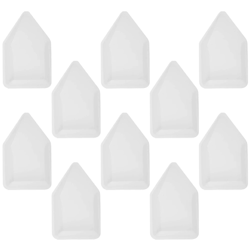 

10 Pcs Weighing Ship Uniform Shape Tray Boat Plate Equipment Portable Dishes Sample Plastic Scale Pan Disposable Trays