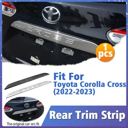 For Toyota Corolla Cross 2022 2023 ABS Rear Trim Strip Boot To Trim Strip Rear Logo And Tailgate Trim Sticker Decoration Styling
