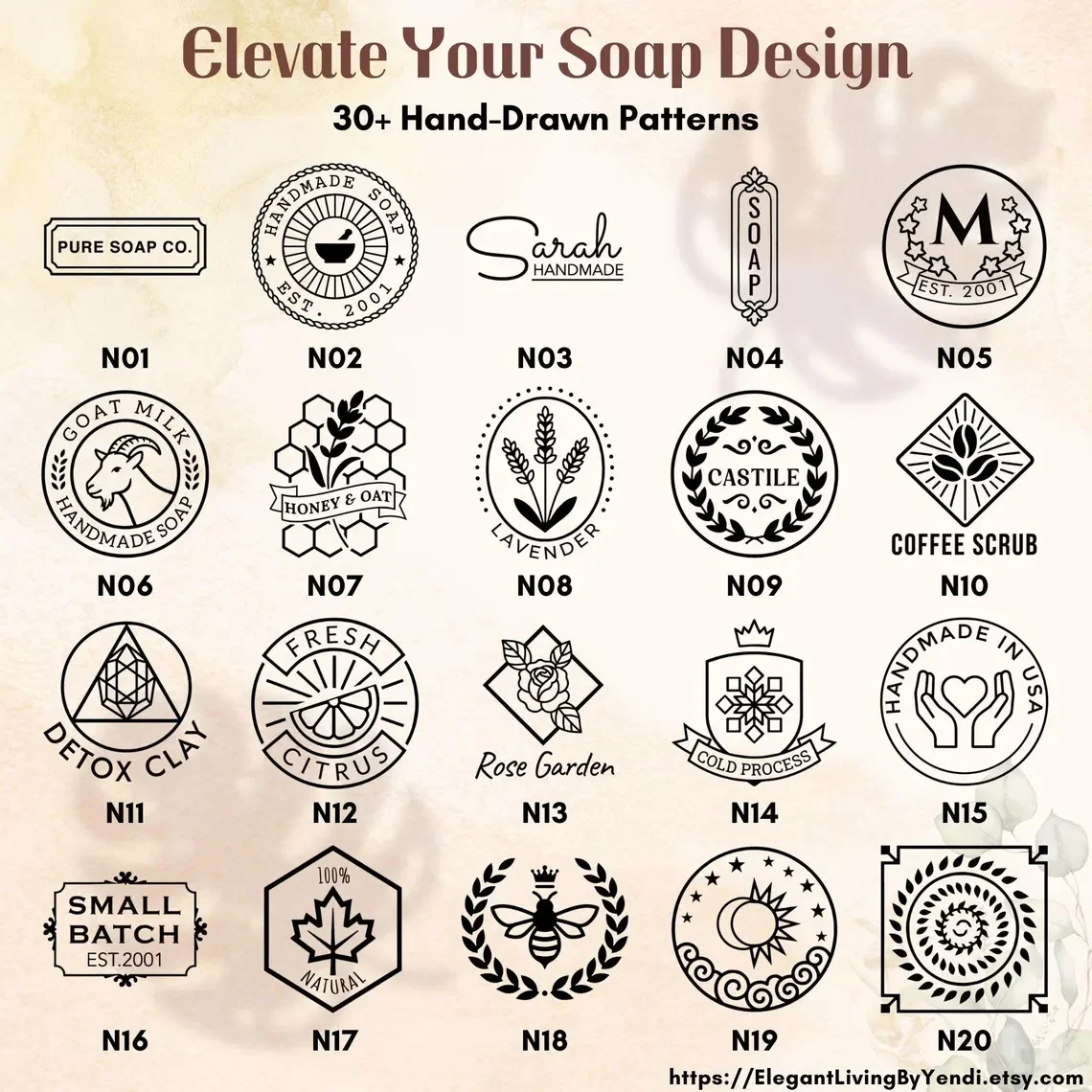 Custom Pottery Stamp for Clay -Personalized Logo Soap Stamps with Your Design -Letter Ceramic Brass Stamp for Pottery Clay Stamp