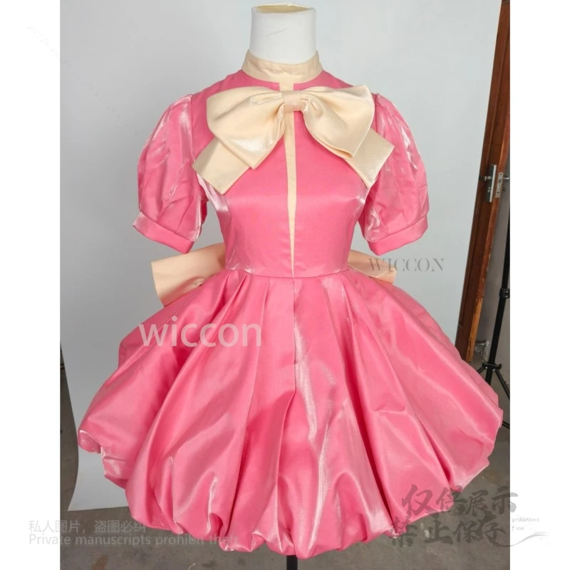 Card Captor Sakura Costume Cosplay Gioco di ruolo Lolita Dress Abbigliamento Rosa Bowknot Fantasia Kawaii Donna Festa di Halloween Personalizzato