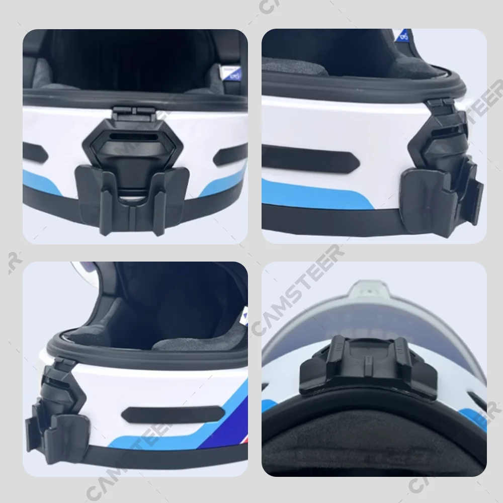 Rymic V80 Customized Helmet Chin Mount for GoPro12 11 10 9 DJI Action3/4 Insta360 Ace pro X4 X3 Action Camera Accessories
