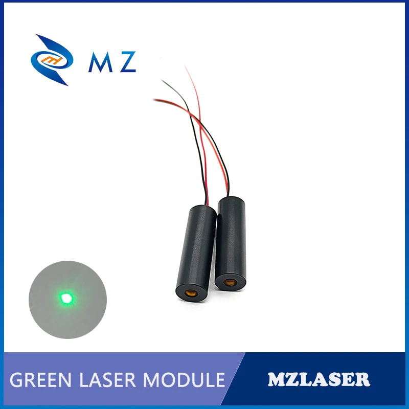 Modulo diodo Laser a punto verde compatto D12mm 520nm 10mw 24V di vendita caldo grado industriale
