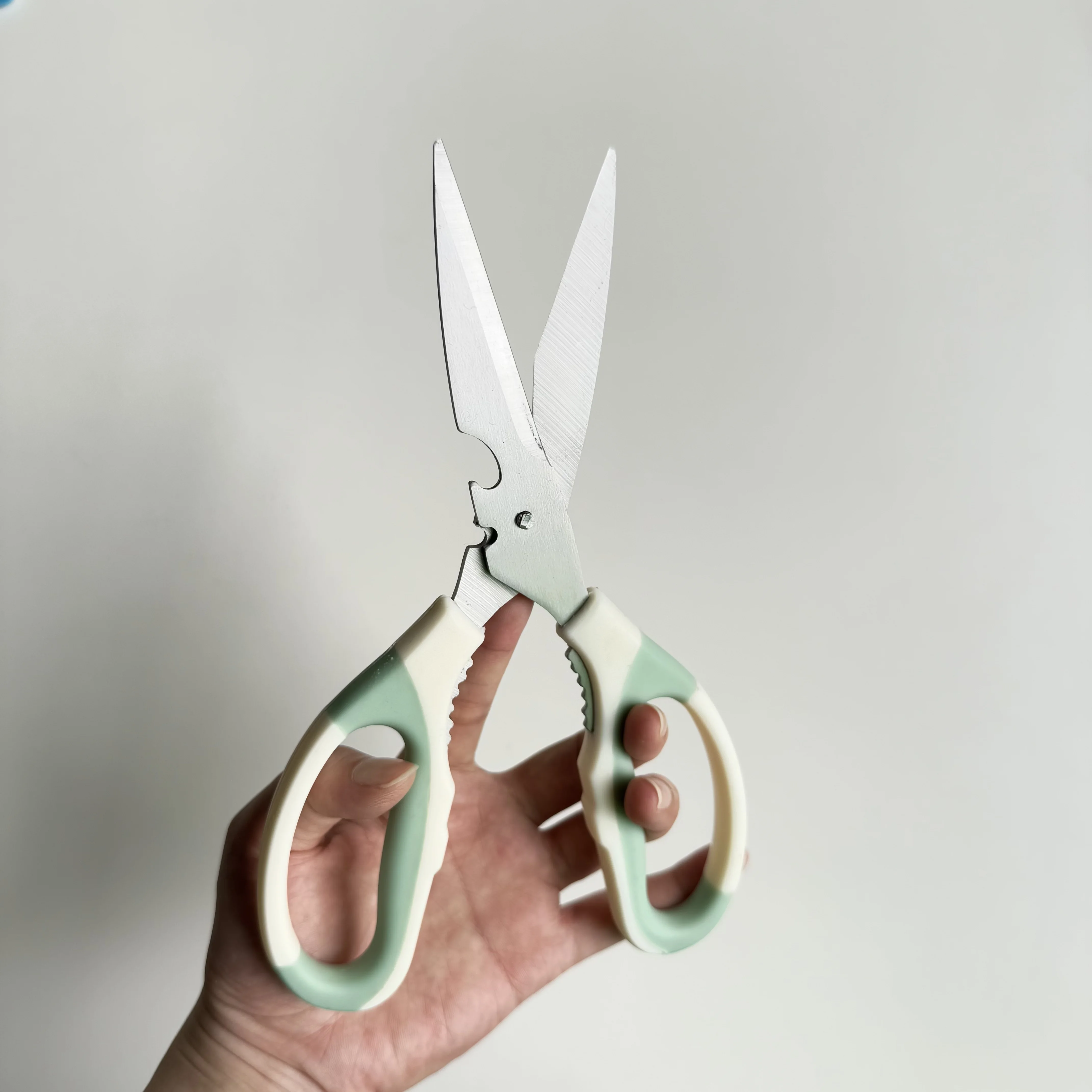 Кухонные-ножницы-лезвия-из-нержавеющей-стали-мягкая-ручка-набор-многофункциональных-кухонных-ножниц-синий-и-белый