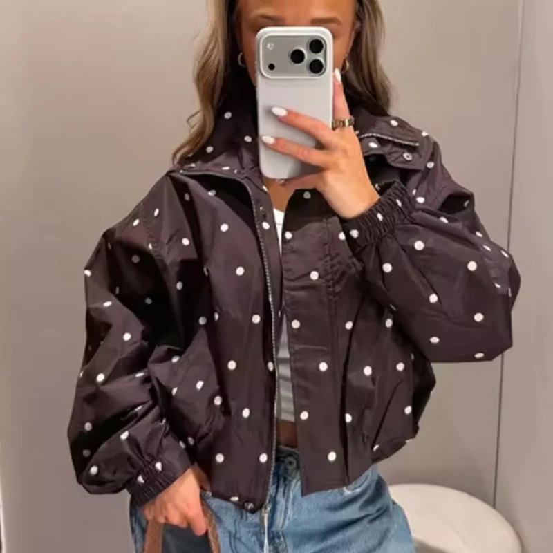 Women's Coat 2026 New Fashion Autumn Winter Stand Collar Pilot Jacket Casual Personality Chic Women Outerwear