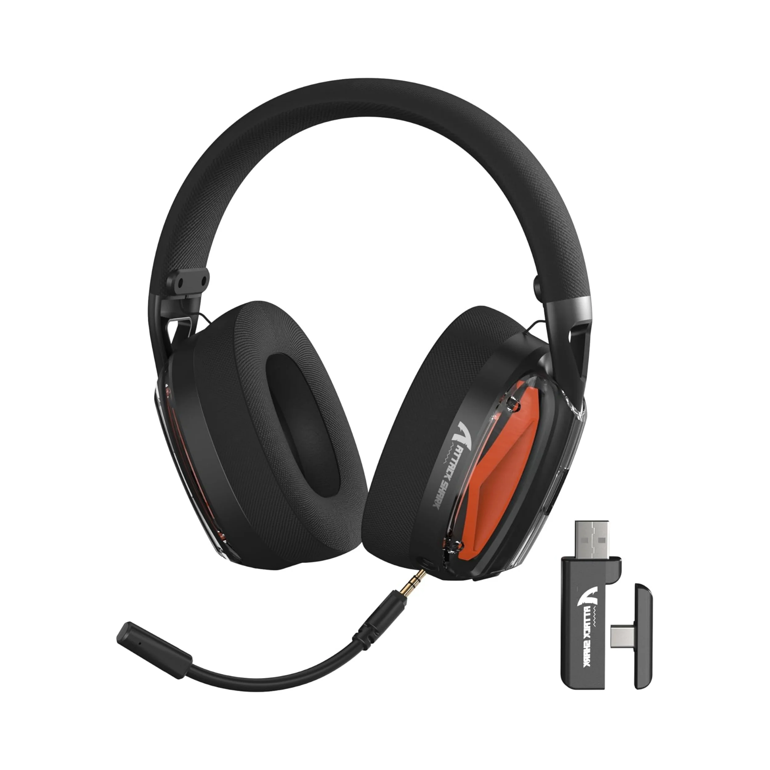 MAMBASNAKE x ATTACK SHARK L60 Lightweight Wireless Gaming Headset Over-Ear,Wired/BT/2.4GTri-Mode