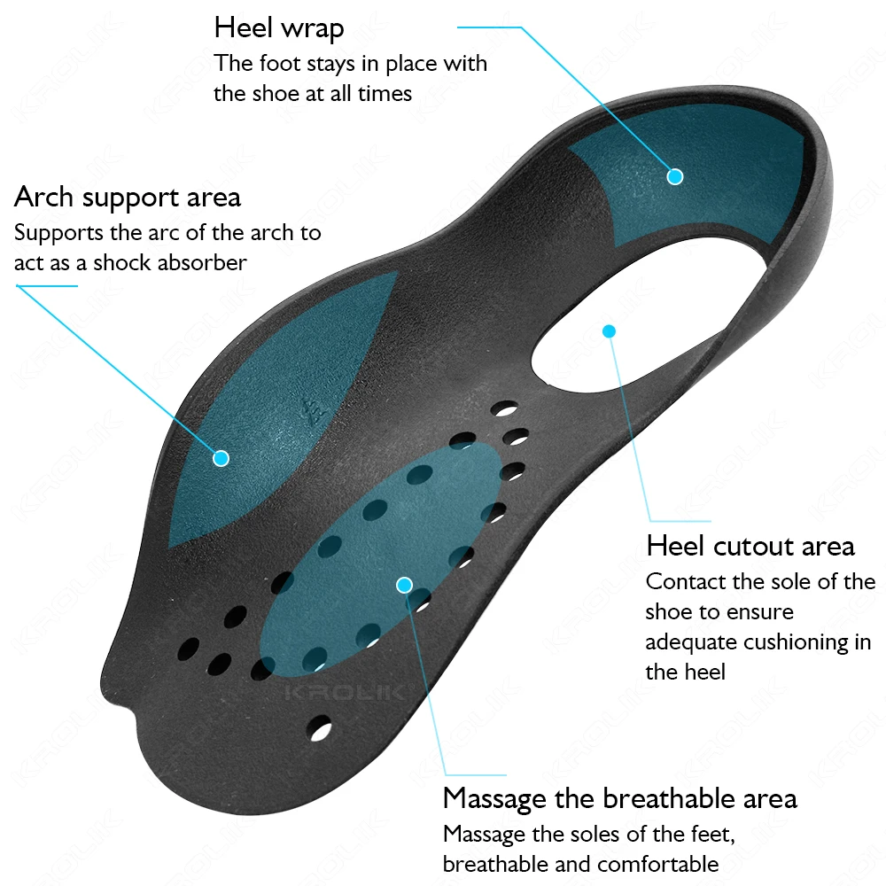 Flat Foot O-shaped Leg Arch Support Plantar Fasciitis Shoes Orthotic Pad Unisex XO-Legs Flatfoot Orthotics Large Size Insole For