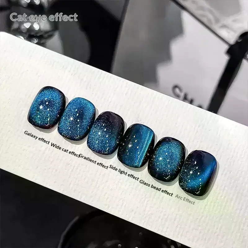 Caneta Magnética 2 em 1 para Nail Art, Conjunto de Esferas de Aço, Bastão para Pintura 3D Efeito Olho de Gato, Varinha Magnética Potente, Ferramentas 