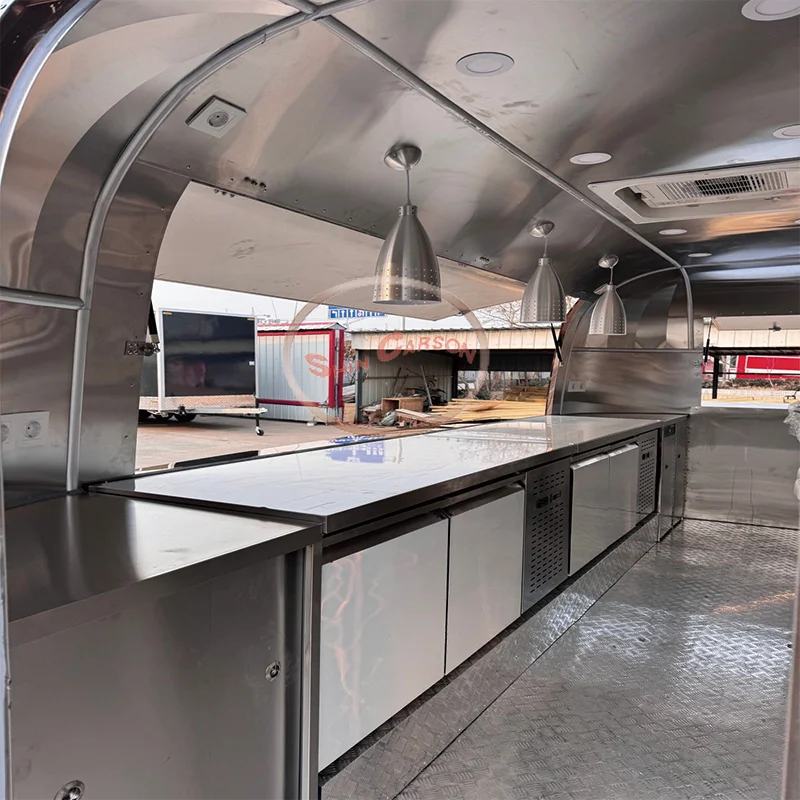 Camión de comida de fibra de v - Commercial Kitchen Interior reseña y precio
