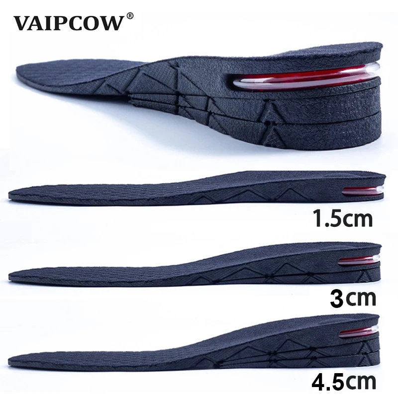 1.5-9cm Invisible Height Increase Insole Cushion Height Lift Adjustable Cut Shoe Heel Insert Taller Support Absorbant Foot Pad