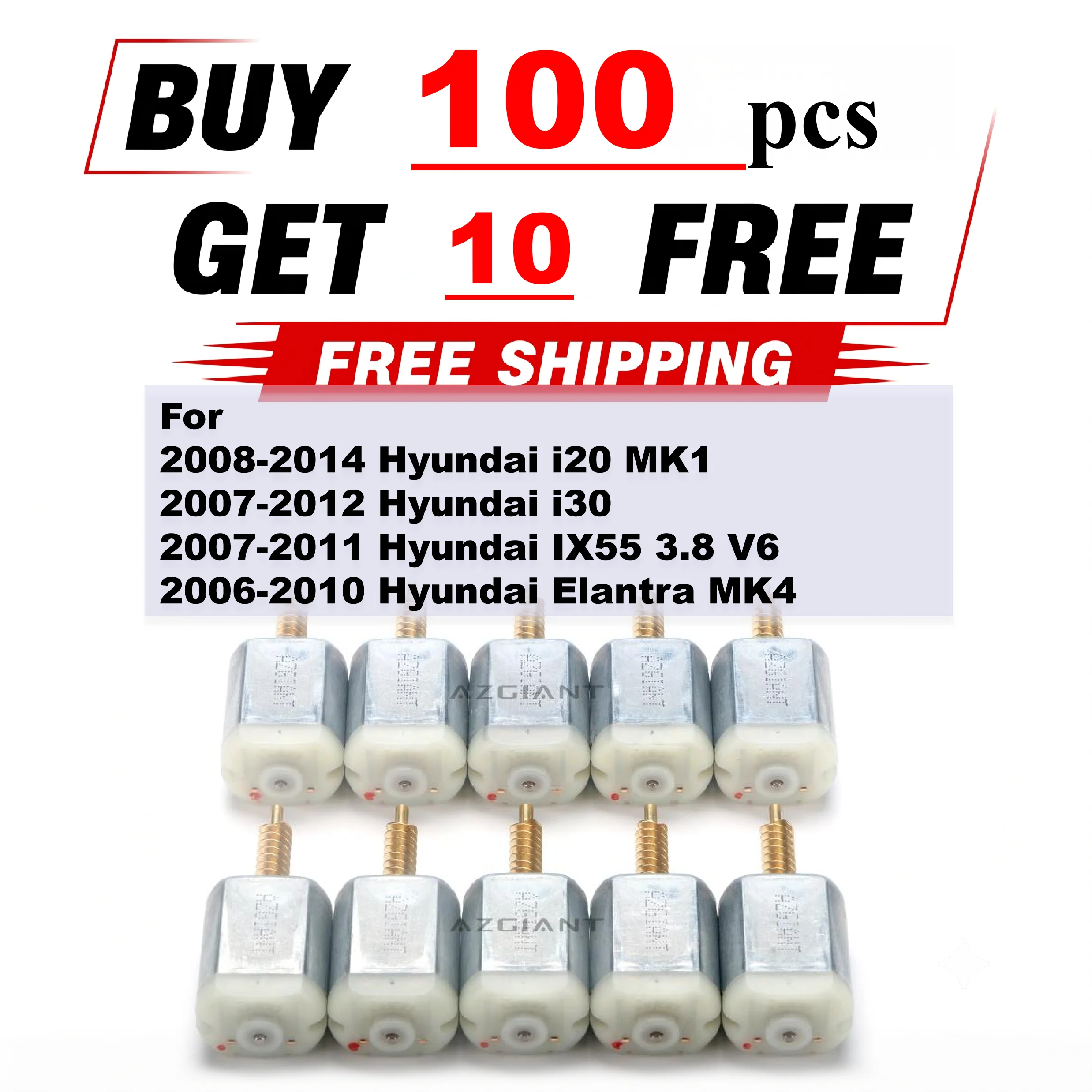 For Hyundai I20 MK1 I30  IX55 3.8 V6  Elantra MK4 Door Lock Actuator Center Control 12V Drive Side Brand New 10000-20000 RMP