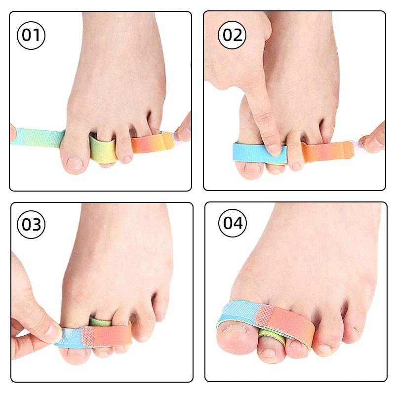 

10 шт., выпрямитель для пальцев, молоток, корректор Hallux Valgus, повязка, разделитель пальцев, шина, принадлежности для ухода за ногами