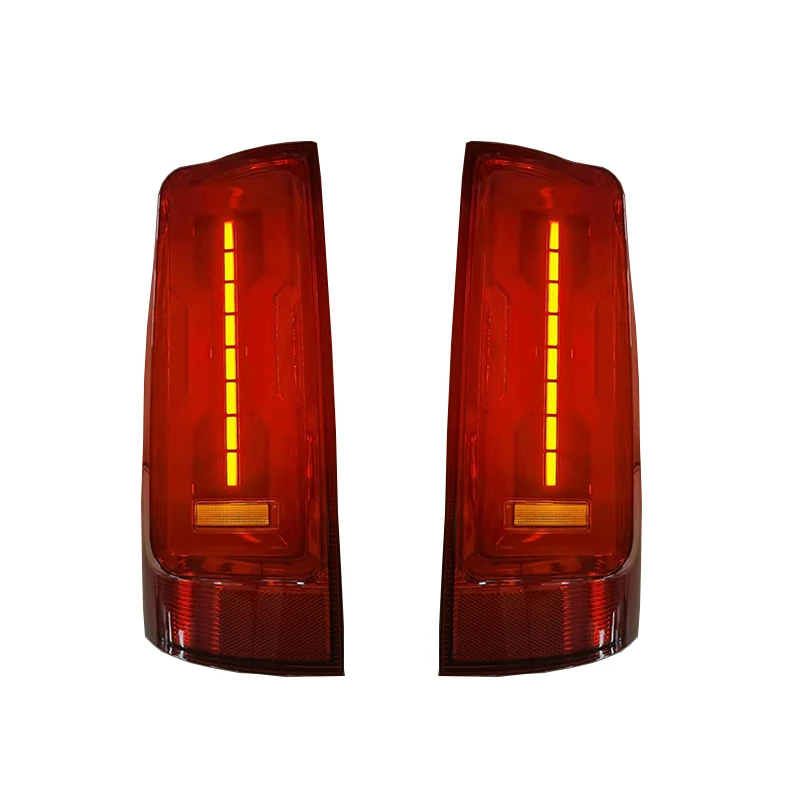 مجموعة المصابيح الخلفية LED المعدلة لسيارة شيفروليه كولورادو S10 2021 الضوء الخلفي الأحمر مع ضوء عكسي لإشارة الانعطاف للفرامل
