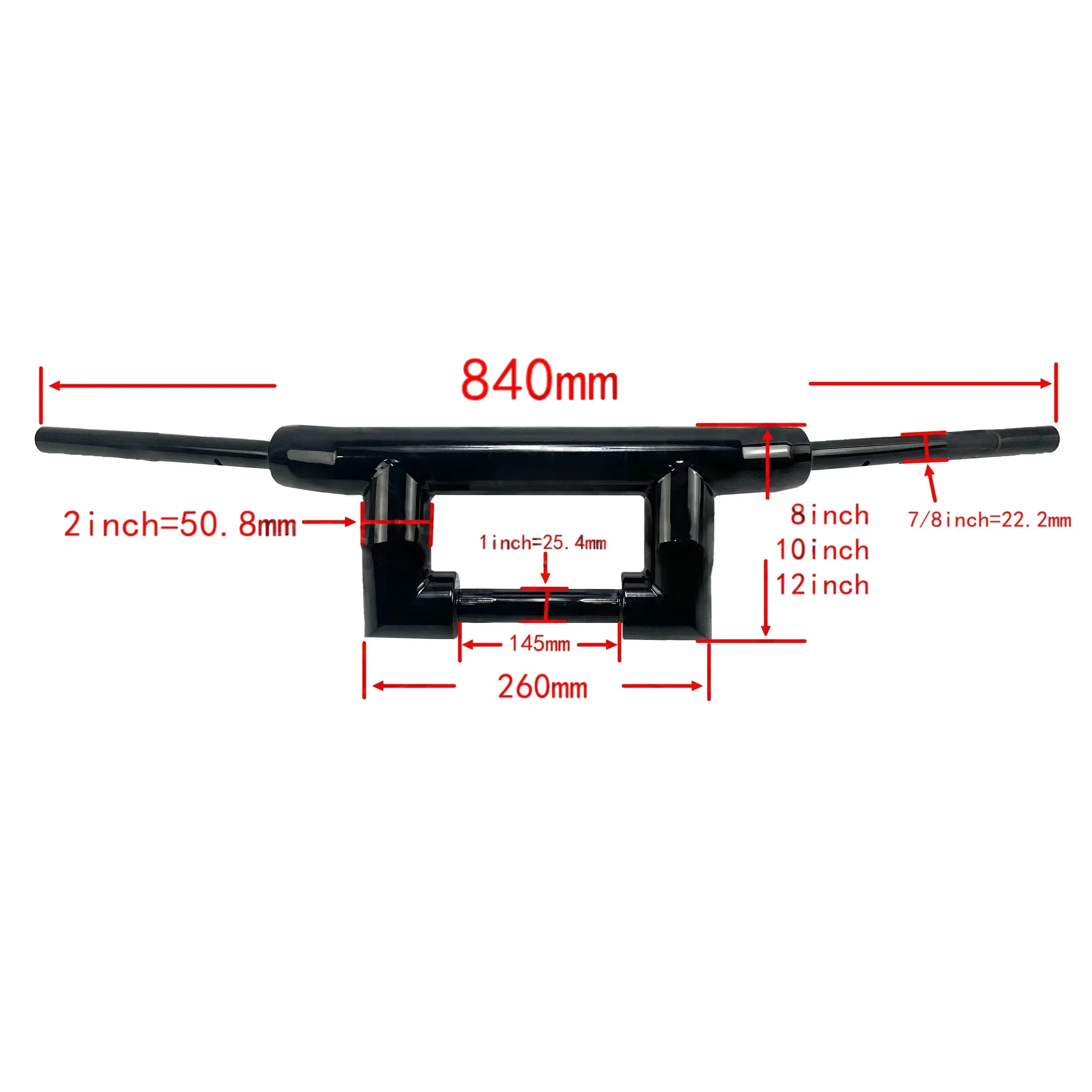 2 Inch T‑Bar For Harley Sportster S 1250 RH1250S Nightster 975 975S RH975 RH975S 21-24 Motorcycle Ape Hanger Bar Handlebar T Bar