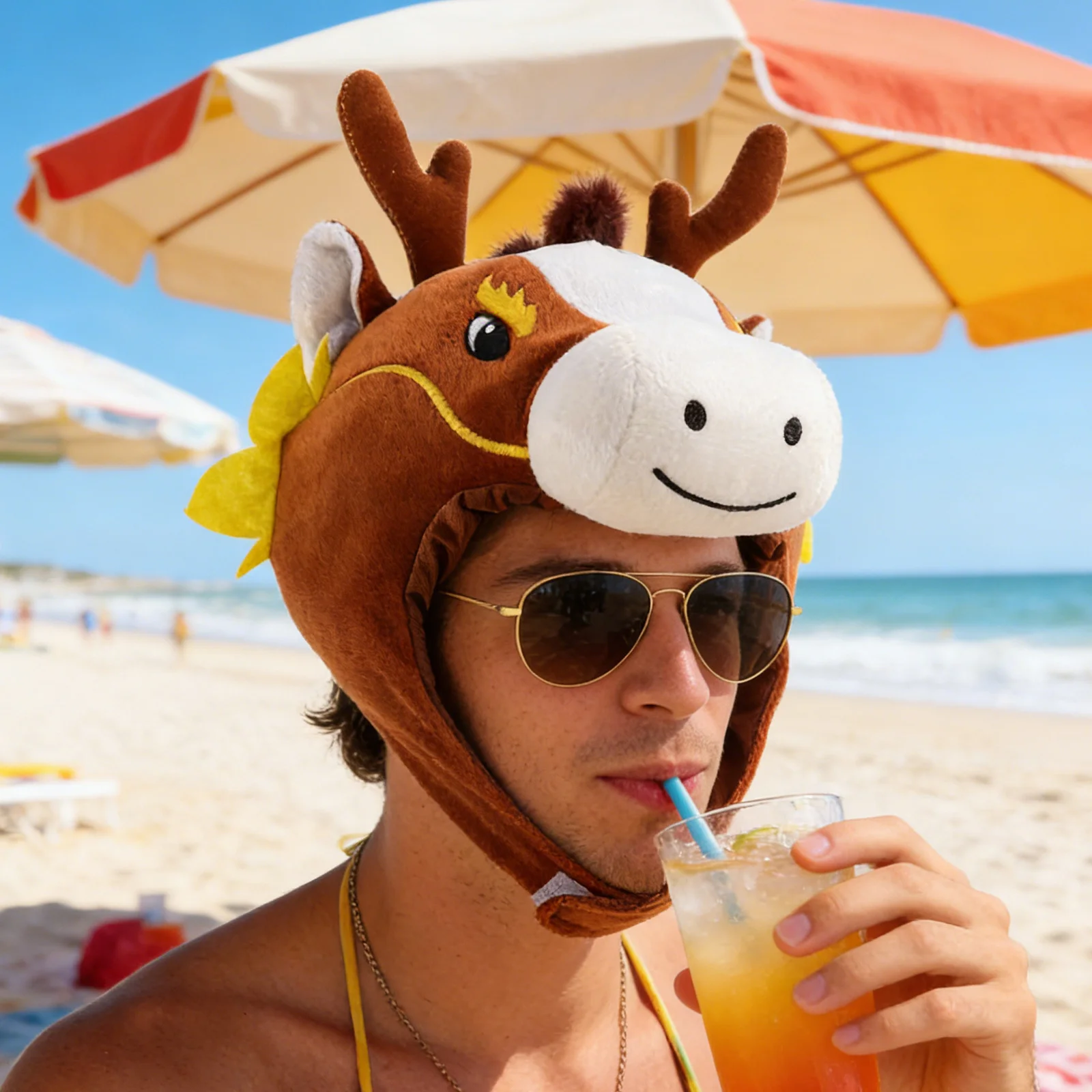 Horse Head Hat 2026 Chinese New Year Zodiac Animal Cap Cosplay Party Photo Booth Prop For Masquerade Birthday Event