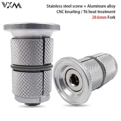 28.6mm Bike Fork Steerer Bicycle Expansion Bolt Expander Plug Bike Stem Top Cap Carbon Compression CNC Cycling Expansion Screw
