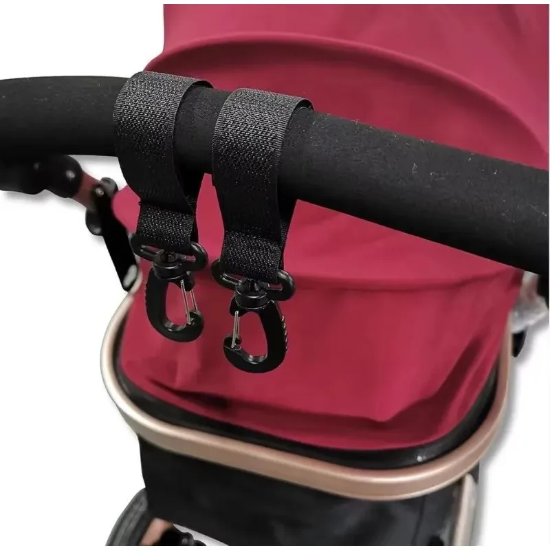 

2-10pcs Stroller Hooks Hook Buckle Stroller Hanger Organizer Buckles Clip Plastic Carabiner Cart Diaper Bag Shopping Pram
