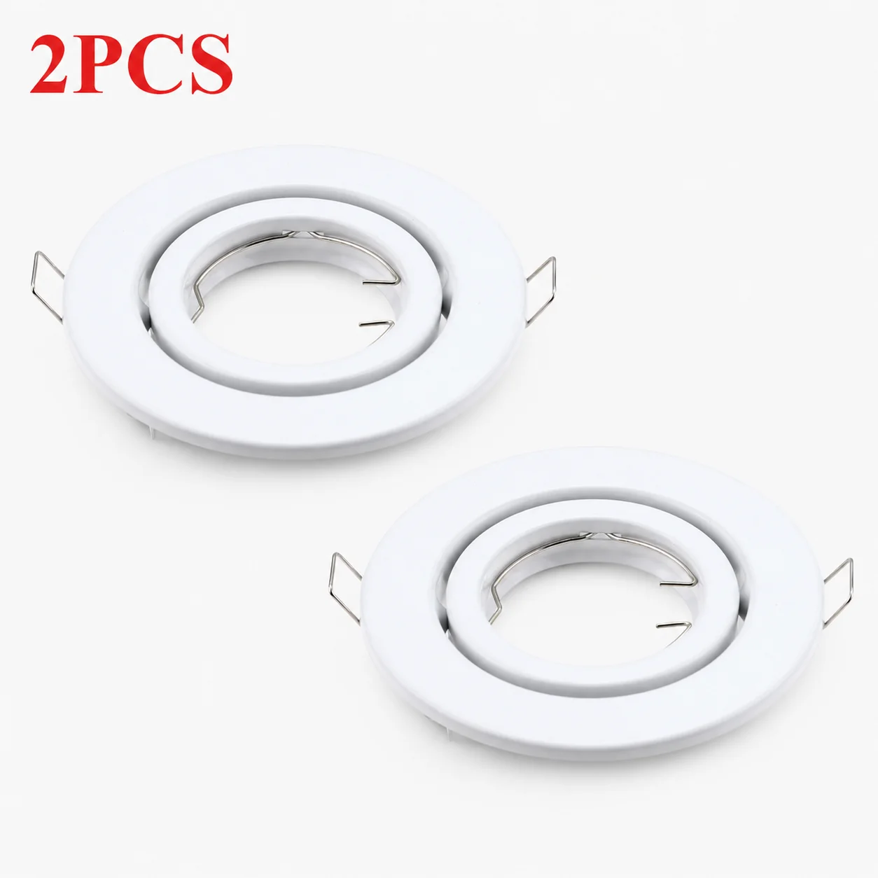 JOYINLED GU10 Socket Recessed Downlight Frame 1/2/10PCS MR16 Base Spotlight Fitting Adjustable MR16 GU10 Bulb Trims Fixture