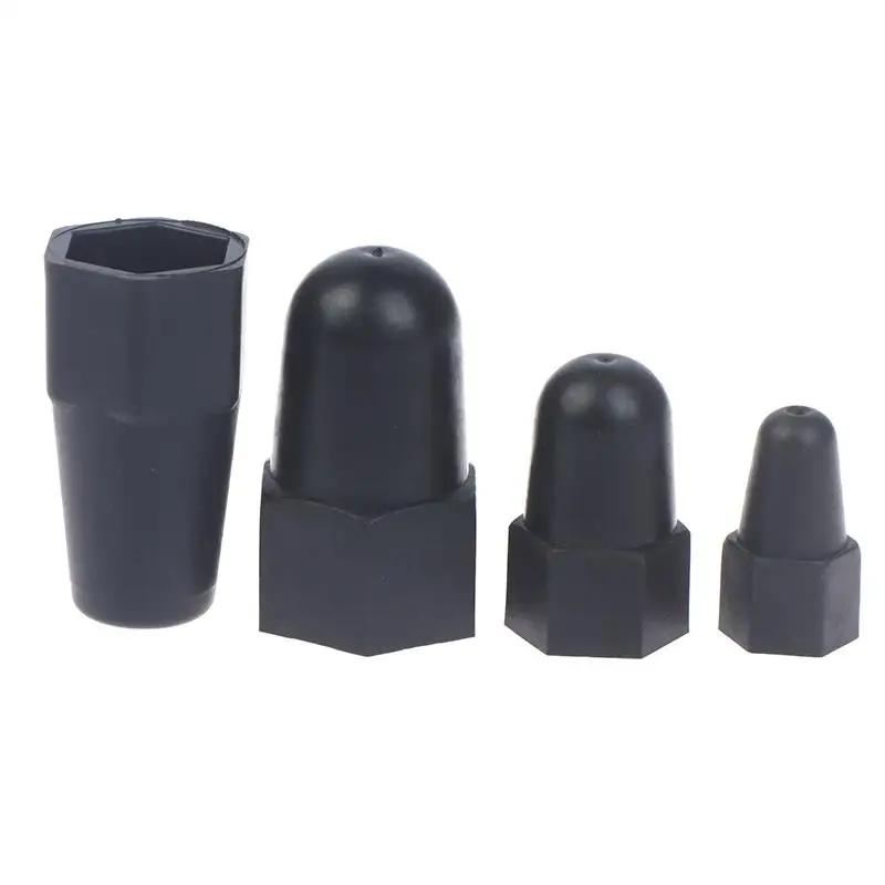10PCS Hex Screw Protective Sleeve Lengthen Nut Cap Hexagonal Nut M6 M8 M10 M12PE Plastic Nut Protection Caps