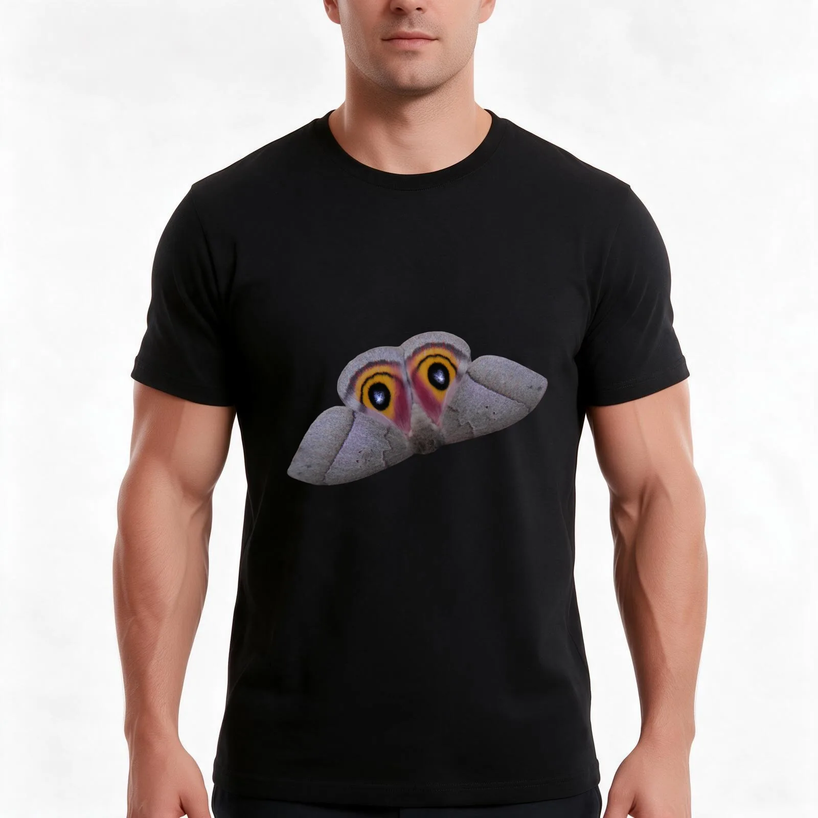 Automeris iris / Iris eyed silkmoth - Moth conservation! T-Shirt, Summer Casual Cotton Tee, Oversized Streetwear Tops