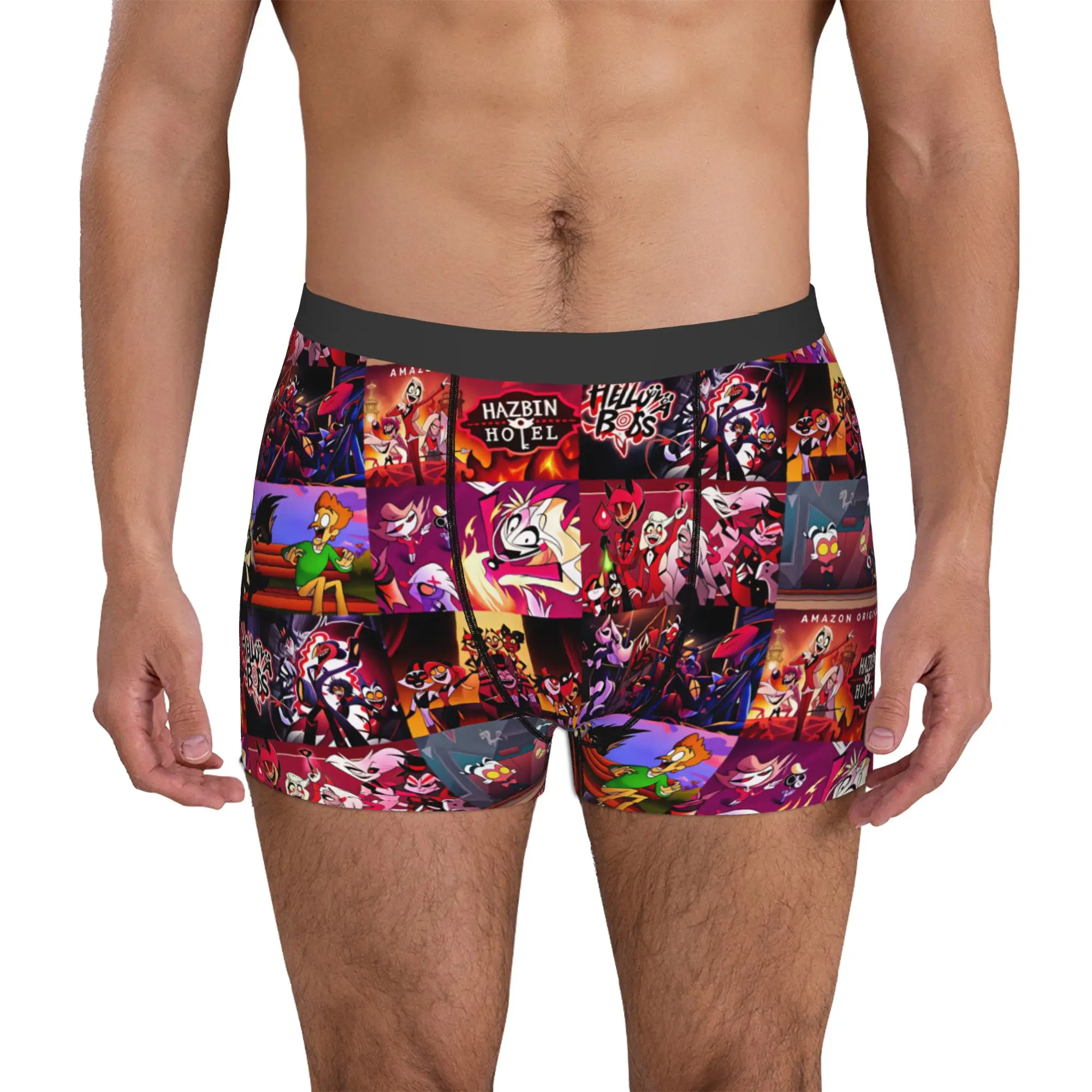 Calzoncillos tipo bóxer de Hazbin Hotels Charlie Morningstar para hombre, ropa interior divertida de Moxxie Charlie Morningsta