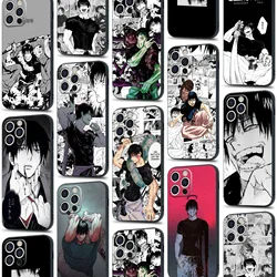 Toji Fushiguro Anime Protective Shell Soft Silicone Phone Case for iPhone 16 15 14 11 Pro Max 7 8 15 16 Plus 12 13 Mini Xs