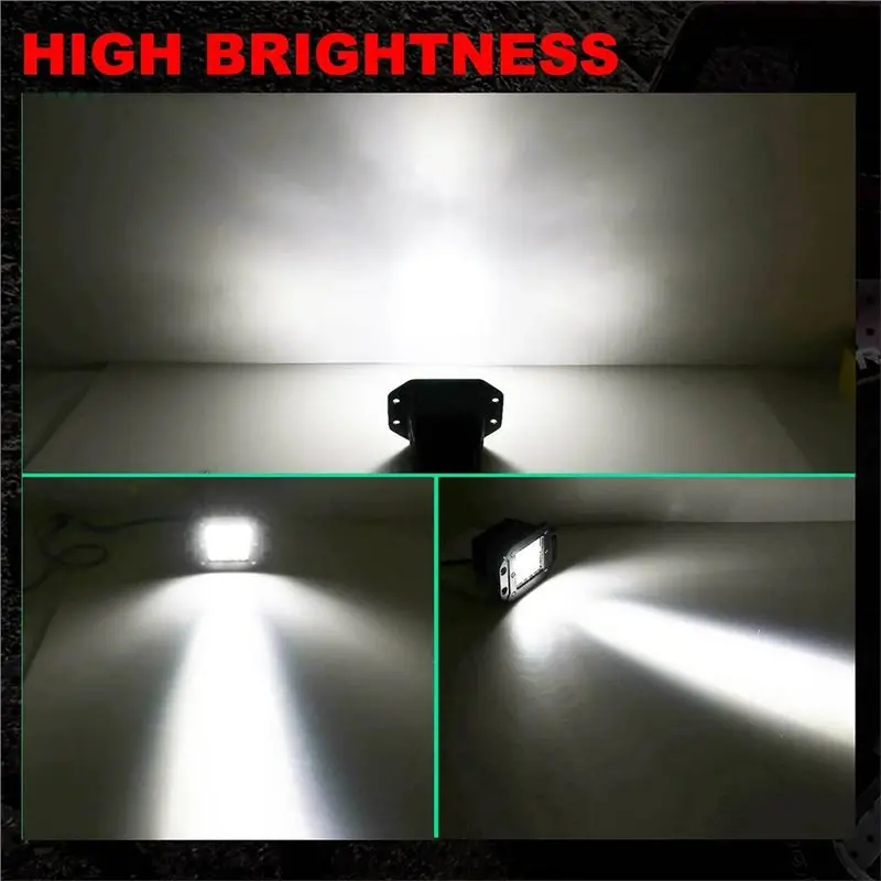 Fresh Off Road 12V 24V 40W Flush Mount LED Work Light Bar Spot LED Pods For Car Truck Atv Headlights