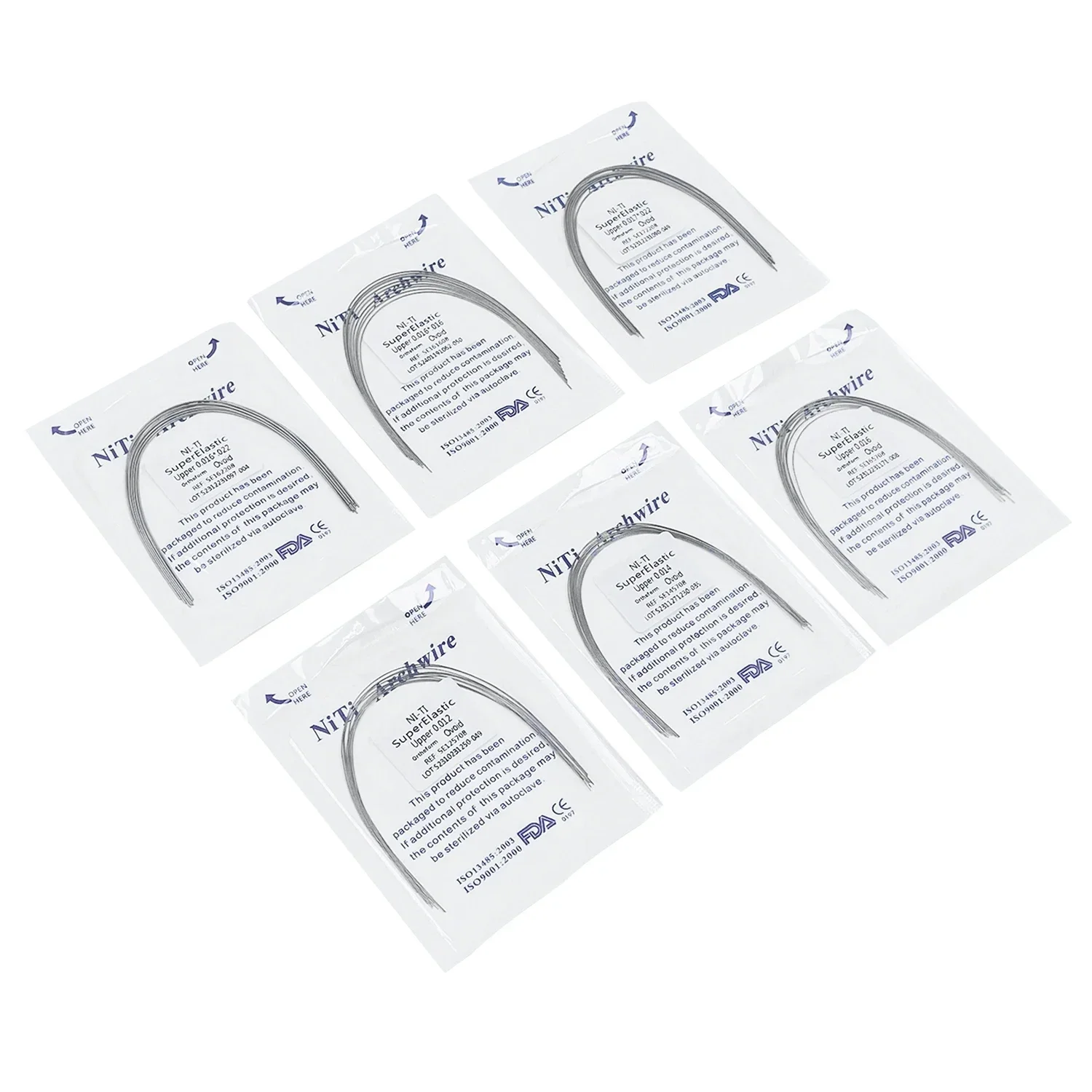 JOLANT Dental Orthodontic Wire, redondo, retangular, forma natural, Material do dentista, arco dental, superior, inferior, NITI, NITI, 10pcs