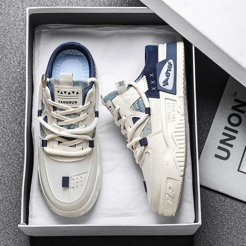 

2025 Summer Mens Closed Toe Slippers Fashion Breathable Slip-on Vulcanized Shoes Designer Comfortable Soft Sole Sneakers for Men