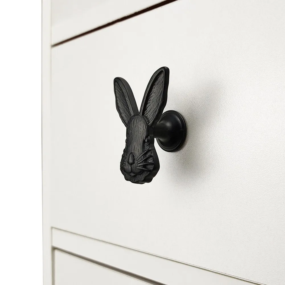 Rabbit Handle Handle 1pcs 4.9*3.5cm Zinc Alloy Bronze For Children's Room For Children's Room Rabbit Shape