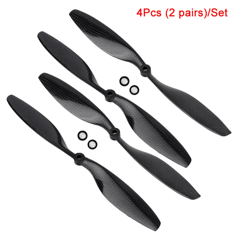 2 Pairs 1045 Carbon Fiber Propellers For F450 F550 Quadcopter Drone Accessories Replacement CW CCW Props Blade Wing Repair Parts