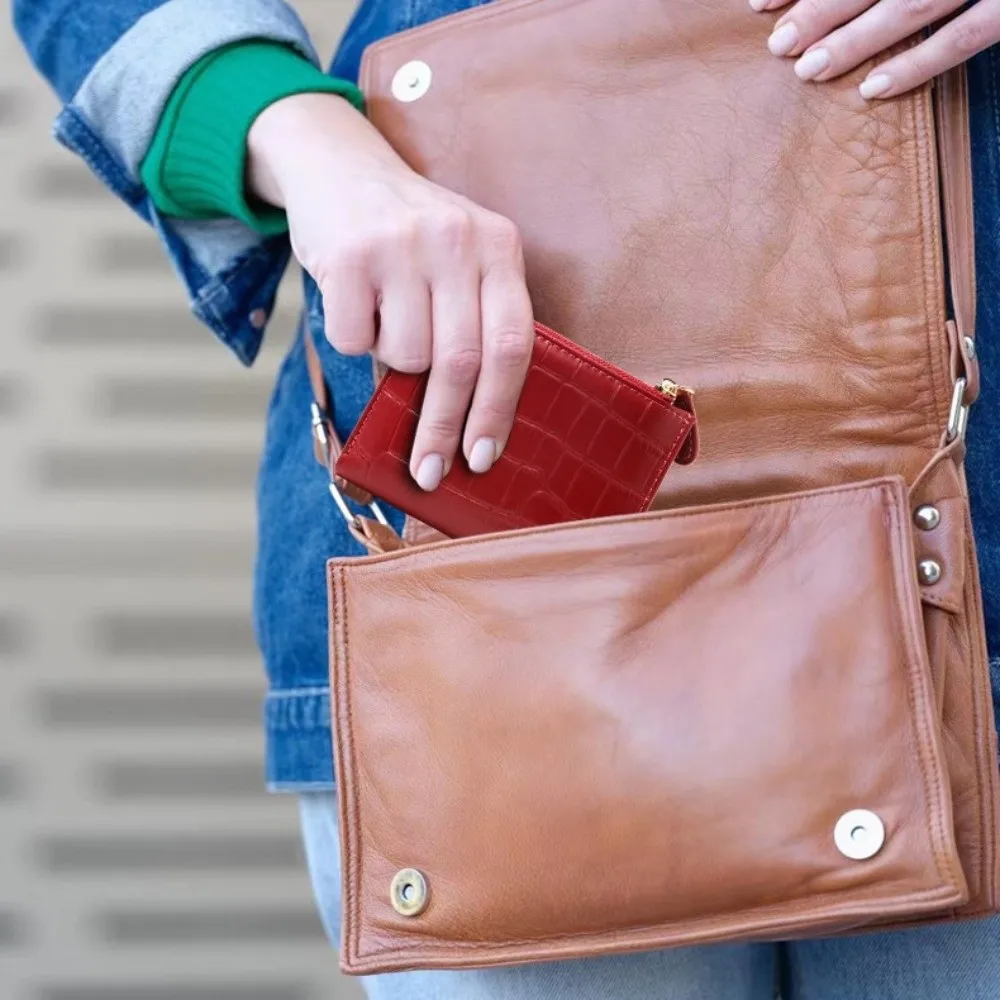 Multi Card Slot Crocodile Pattern Wallet Waterproof Solid Color PU Leather Coin Purse Short Large Capacity Multiple Card Holder