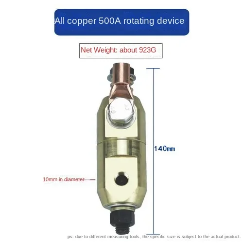 All-copper grounding clamp CG type universal swivel head body unit TIG welded